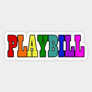 Playbill Sticker